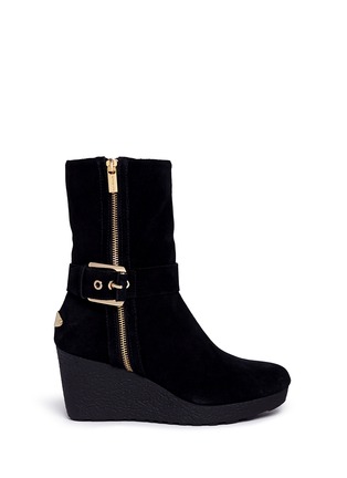 Main View - Click To Enlarge - MICHAEL KORS - 'Lizzie' wedge boots