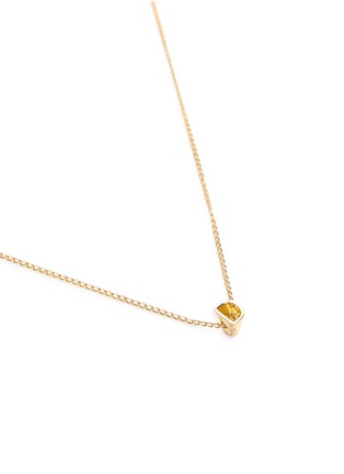 Detail View - Click To Enlarge - XR - 'Initiale D' diamond 16k gold plated necklace
