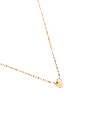 Detail View - Click To Enlarge - XR - 'Initiale D' diamond 16k gold plated necklace