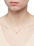 Figure View - Click To Enlarge - XR - 'Initiale D' diamond 16k gold plated necklace