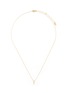 Main View - Click To Enlarge - XR - 'Initiale E' diamond 16k gold plated necklace