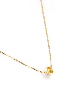 Detail View - Click To Enlarge - XR - Initiale G' diamond 16k gold plated necklace