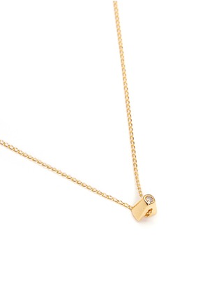 Detail View - Click To Enlarge - XR - Initiale G' diamond 16k gold plated necklace