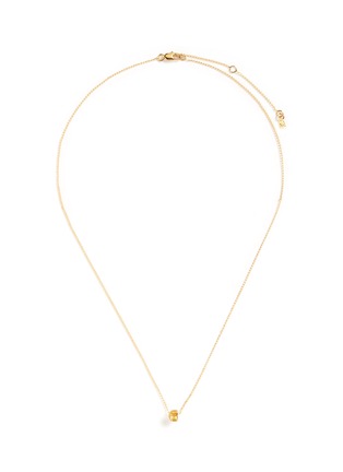 Main View - Click To Enlarge - XR - Initiale G' diamond 16k gold plated necklace