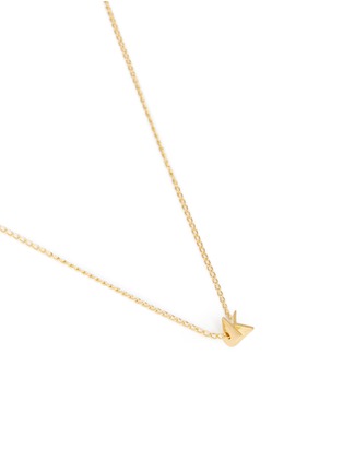 Detail View - Click To Enlarge - XR - 'Initiale K' diamond 16k gold plated necklace