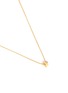 Detail View - Click To Enlarge - XR - 'Initiale K' diamond 16k gold plated necklace