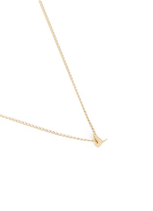 Detail View - Click To Enlarge - XR - 'Initiale L' diamond 16k gold plated necklace