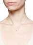 Figure View - Click To Enlarge - XR - 'Initiale L' diamond 16k gold plated necklace