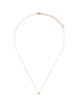 Main View - Click To Enlarge - XR - 'Initiale P' diamond 16k gold plated necklace