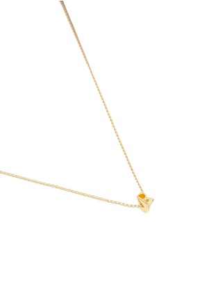 Detail View - Click To Enlarge - XR - 'Initiale R' diamond 16k gold plated necklace