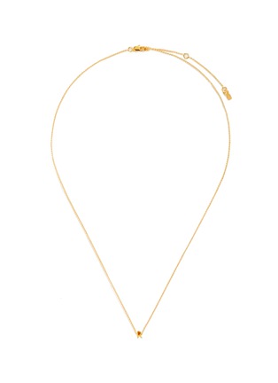 Main View - Click To Enlarge - XR - 'Initiale R' diamond 16k gold plated necklace