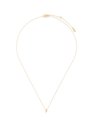 Main View - Click To Enlarge - XR - 'Initiale S' diamond 16k gold plated necklace
