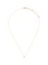 Main View - Click To Enlarge - XR - 'Initiale T' diamond 16k gold plated necklace