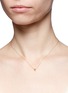 Figure View - Click To Enlarge - XR - 'Initiale T' diamond 16k gold plated necklace