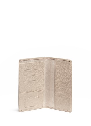 Figure View - Click To Enlarge - BYND ARTISAN - Pebble grain leather passport holder