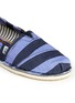 Detail View - Click To Enlarge - TOMS - Blue Stripe Denim Twill Bimini Stitchout slip-ons