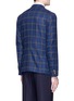 Back View - Click To Enlarge - ISAIA - 'Cortina' double breasted wool-cashmere hopsack blazer