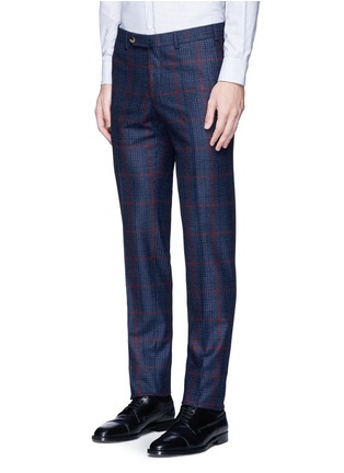 Detail View - Click To Enlarge - ISAIA - 'Cortina' contrast check wool suit