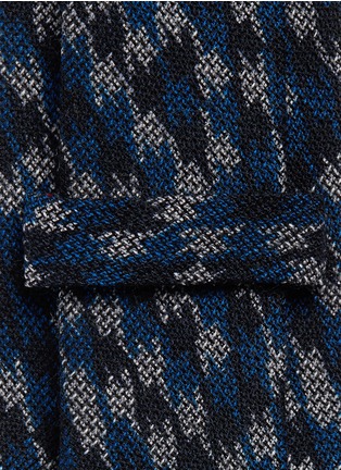 Detail View - Click To Enlarge - ISAIA - Houndstooth print wool-silk tie