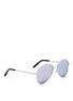 Figure View - Click To Enlarge - SPEKTRE - 'Chiara' flat mirror lens metal aviator sunglasses