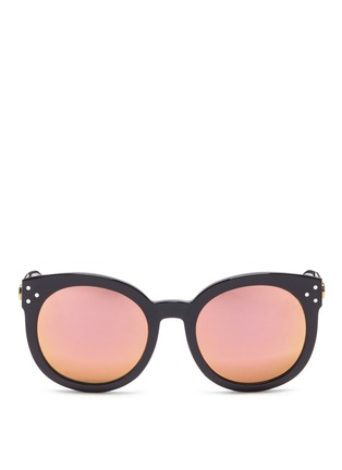 Main View - Click To Enlarge - SPEKTRE - 'Isabel' acetate round mirror sunglasses