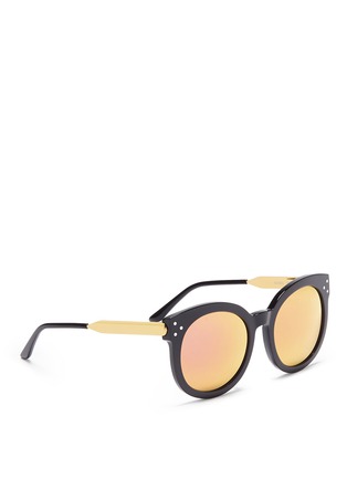 Figure View - Click To Enlarge - SPEKTRE - 'Isabel' acetate round mirror sunglasses