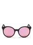 Main View - Click To Enlarge - SPEKTRE - 'Stardust' flat mirror lens acetate round sunglasses