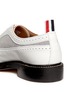 Detail View - Click To Enlarge - THOM BROWNE  - Oxford fabric insert leather longwing Derbies