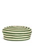 Main View - Click To Enlarge - GUCCI - Stripe hemp-cotton straw beret hat