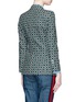 Back View - Click To Enlarge - GUCCI - Retro wave print cotton suiting jacket