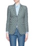 Main View - Click To Enlarge - GUCCI - Retro wave print cotton suiting jacket