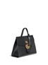Figure View - Click To Enlarge - GUCCI - 'GG Marmont' tiger head pebbled leather satchel