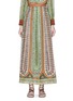 Main View - Click To Enlarge - VALENTINO GARAVANI - Tribal ribbon print pleat maxi skirt