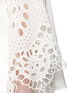 Detail View - Click To Enlarge - CHLOÉ - Tassel tie broiderie anglaise flare sleeve silk top