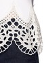 Detail View - Click To Enlarge - CHLOÉ - Broderie anglaise lace hem sleeveless sweatshirt