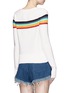 Back View - Click To Enlarge - CHLOÉ - Rainbow stripe intarsia cotton sweater