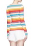 Back View - Click To Enlarge - CHLOÉ - Rainbow stripe T-shirt