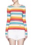 Main View - Click To Enlarge - CHLOÉ - Rainbow stripe T-shirt
