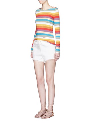 Figure View - Click To Enlarge - CHLOÉ - Rainbow stripe T-shirt
