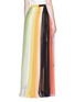 Back View - Click To Enlarge - CHLOÉ - Rainbow silk crépon tassel drawstring skirt