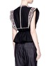 Back View - Click To Enlarge - ISABEL MARANT - 'Blaine' bead embroidered rope tie top