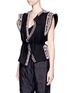 Front View - Click To Enlarge - ISABEL MARANT - 'Blaine' bead embroidered rope tie top