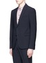 Front View - Click To Enlarge - ARMANI COLLEZIONI - 'Metropolitan' notch lapel wool suit