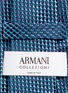 Detail View - Click To Enlarge - ARMANI COLLEZIONI - Dot embroidery basketweave silk tie