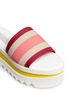 Detail View - Click To Enlarge - STELLA MCCARTNEY - Stripe band slide platform sandals