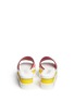 Back View - Click To Enlarge - STELLA MCCARTNEY - Stripe band slide platform sandals