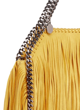 Detail View - Click To Enlarge - STELLA MCCARTNEY - 'Falabella' mini fringe two-way chain tote