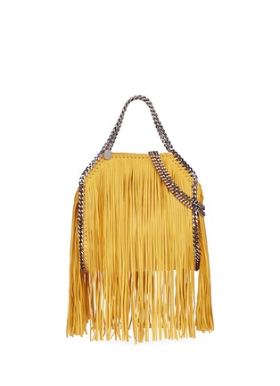 Main View - Click To Enlarge - STELLA MCCARTNEY - 'Falabella' mini fringe two-way chain tote