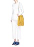 Figure View - Click To Enlarge - STELLA MCCARTNEY - 'Falabella' mini fringe two-way chain tote