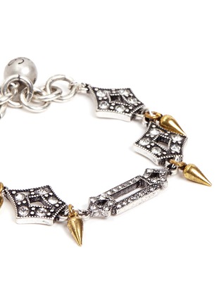 Detail View - Click To Enlarge - LULU FROST - 'Symmetry' glass crystal pavé cutout charm bracelet